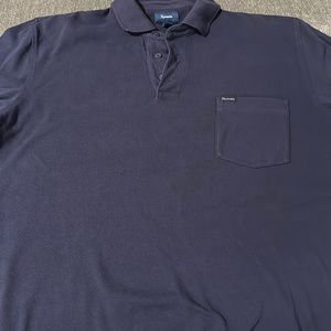 Blue facconnable long sleeve collared shirt